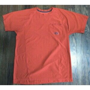 North Face Flash Dry Running Shirt Men's Size Small Burnt Orange Short Sleeve